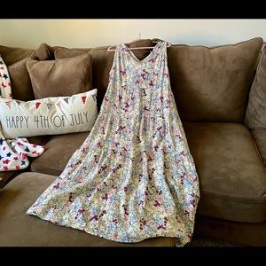 DIP Floral Printed Sleeveless Maxi Dress Size Large